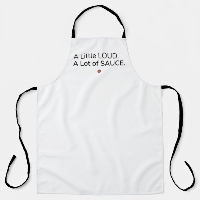 Un Poco Fuerte. Mucha Salsa. Delantal (Anverso)