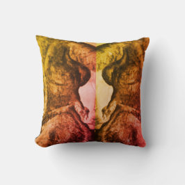 Un poco más mujer 1 boceto a lápiz almohada