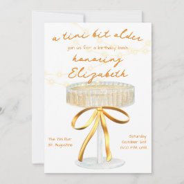 Un poco más viejo Martini Tema Invitación al cumpl