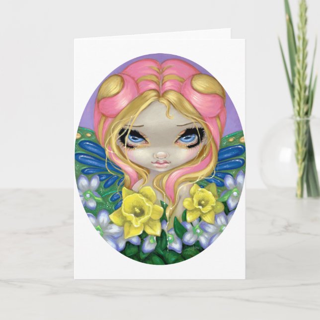 "Un poco tarjeta de felicitación de la primavera" (Anverso)