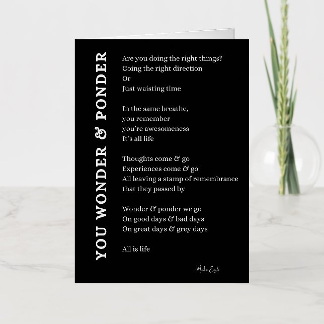 Un poema de amor propio (Anverso)