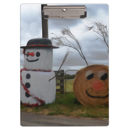 Un portapapeles de Navidades de corral