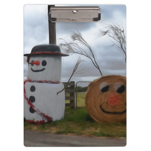 Un portapapeles de Navidades de corral