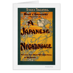 Un poster de teatro del juego del usignuolo