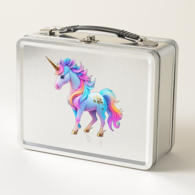 Un precioso Pegatina unicornio 1 (Anverso)