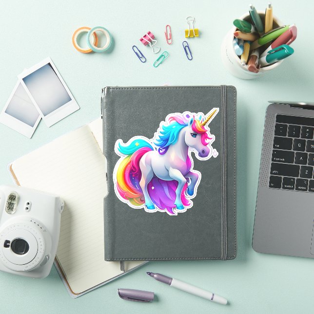 Un precioso Pegatina unicornio 2 (Funda para iPad)