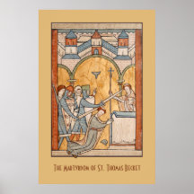 Un primer martirio de St. Thomas Becket en el arte