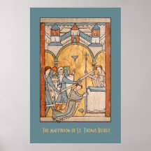 Un primer martirio de St. Thomas Becket en el arte