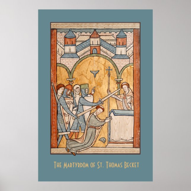 Un primer martirio de St. Thomas Becket en el arte (Frente)