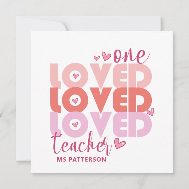 Un profesor de amor Rosa Nombre personalizado mode (Anverso)
