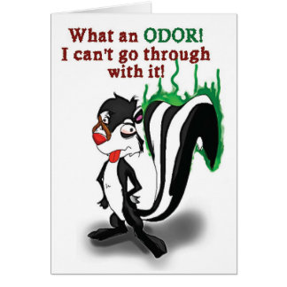 Un "qué olor!" Tarjeta divertida de la sobriedad