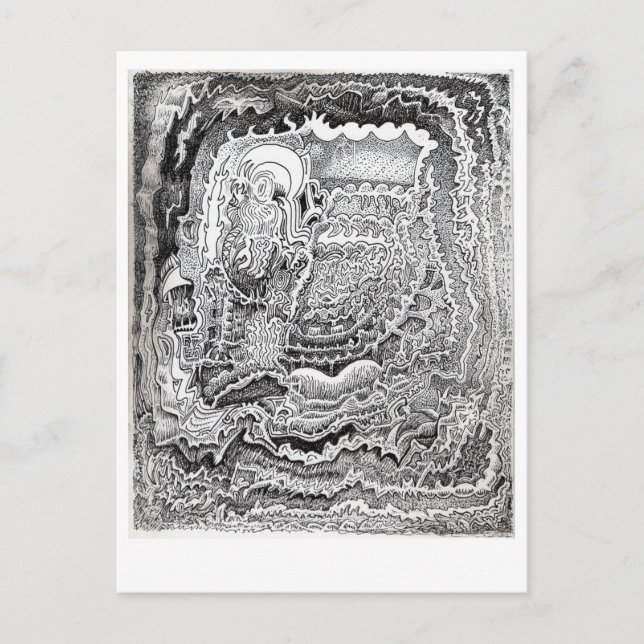 Un recordatorio de la vieja postal del cerebro (Anverso)