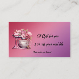 Un regalo. ¡20% de descuento en la siguiente morde