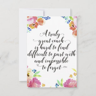 Un regalo de agradecimiento del entrenador, muy bu