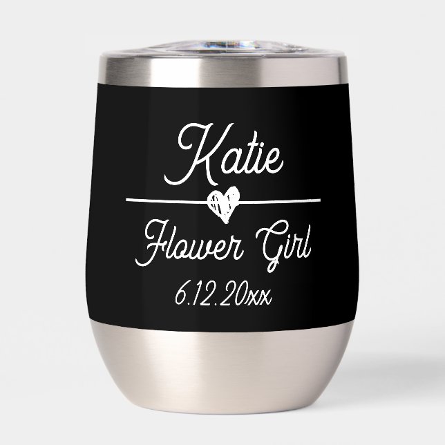 Un regalo de chica de flores personalizado (Frente)