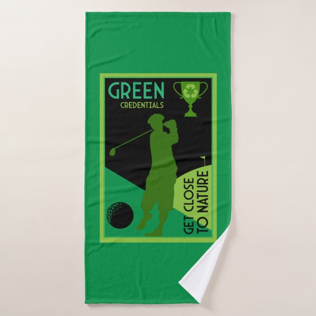 Un regalo de golf original (Toalla de baño)