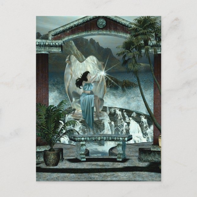 Un regalo de la tarjeta postal 3D de la Fantasía d (Anverso)