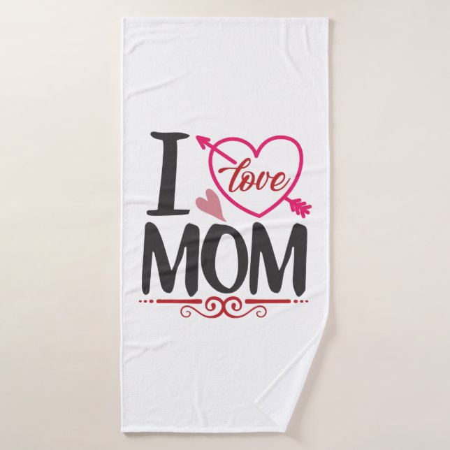 Un regalo de pareja que amo a mamá (Toalla de baño)