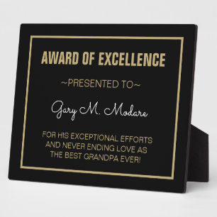 ¡Un regalo especial! Placa del mejor abuelo