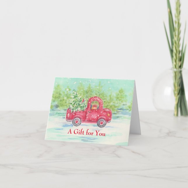 Un Regalo Para Sus Navidades Tarjetas De Alojamien (Anverso)
