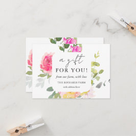 Un regalo para tu certificado de regalo floral de 