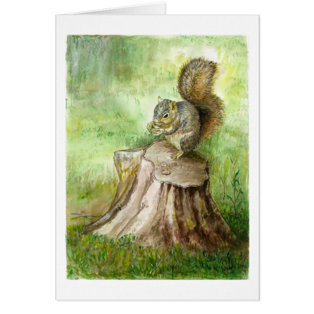 Un registro y una ardilla viejos (Frente)