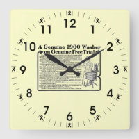 Un reloj de pared del lavaparabrisas genuino de 19