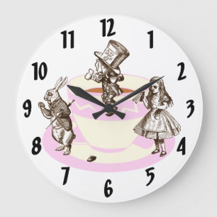 Un reloj de pared original de la fiesta del té