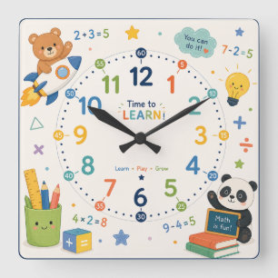 Un reloj de pared para la habitación de los niños