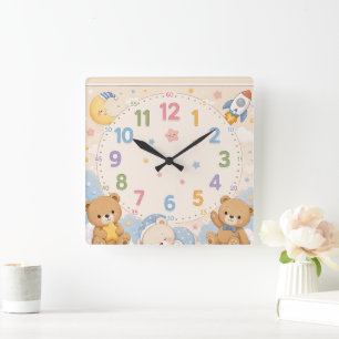 Un reloj de pared para la habitación de los niños