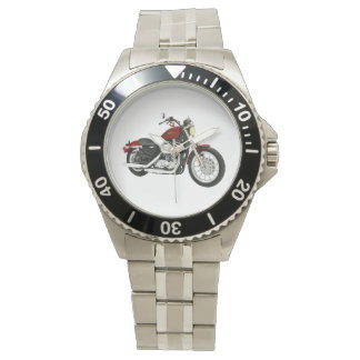 Un reloj de pulsera de motocicleta