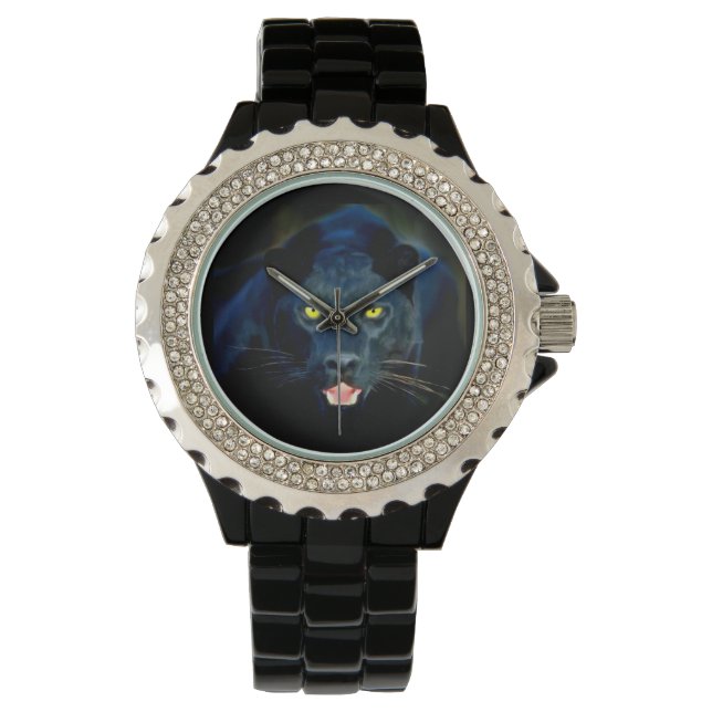 Un reloj de pulsera de pantera negra (Anverso)