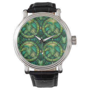 Un reloj de pulsera elegante con esfera redonda