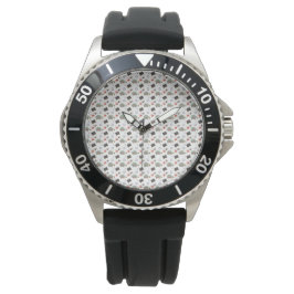 Un reloj de pulsera mostrado en dos vistas
