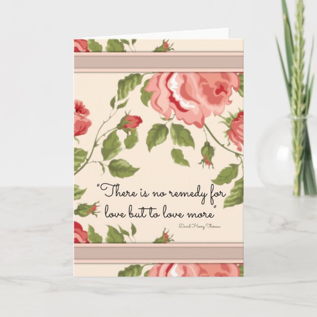 Un remedio para la tarjeta de felicitación por amo (Anverso)
