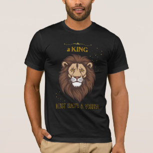 Un rey debe tener una camiseta de león para la vis