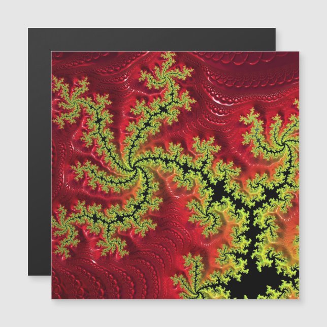 Un río corre a través de su tarjeta magnética (Anverso/Reverso)