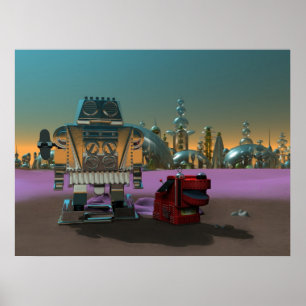 Un robot y su impresión de perro