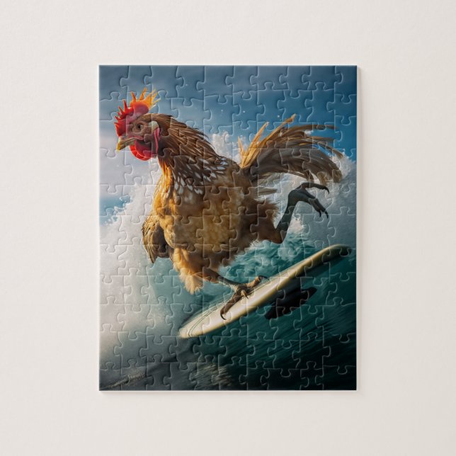 Un rompecabezas de Guay Rooster (Vertical)