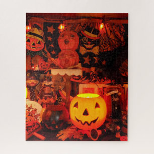 Un rompecabezas de Halloween del vintage
