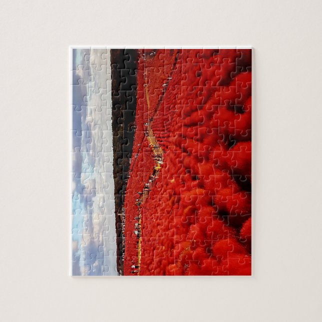 Un rompecabezas de la colina de la koquia teñida d (Vertical)