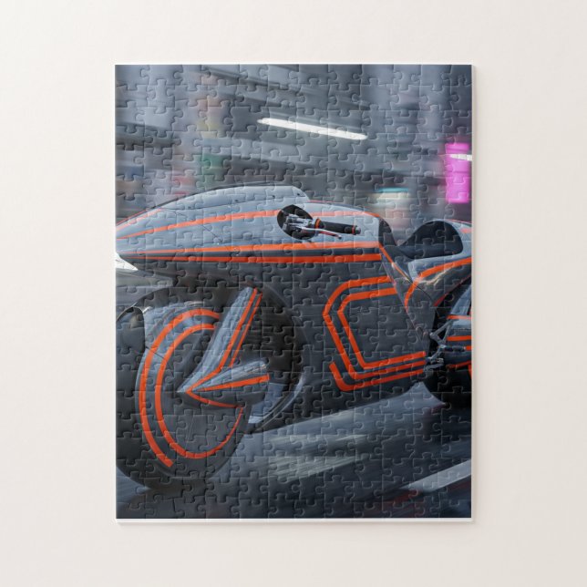 Un rompecabezas de un auto (Vertical)