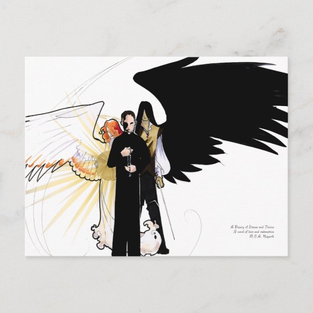 Un Rosario de piedras y una postal (Anverso)