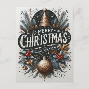 Un saludo festivo: Tarjeta de Navidades de mensaje