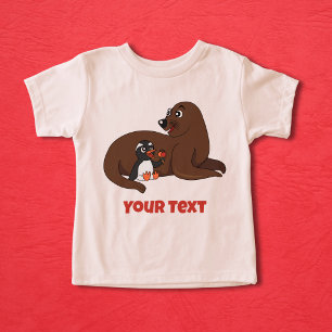 Un sello amistoso personalizado y un pingüino de d