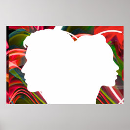 Un Silueta De Tú y Yo En Un Póster De Pared