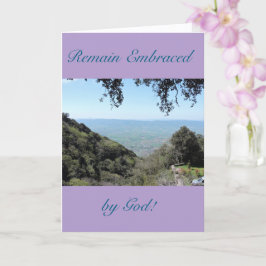 Un símbolo de amor, fe y aliento, tarjeta