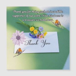 Un sincero agradecimiento