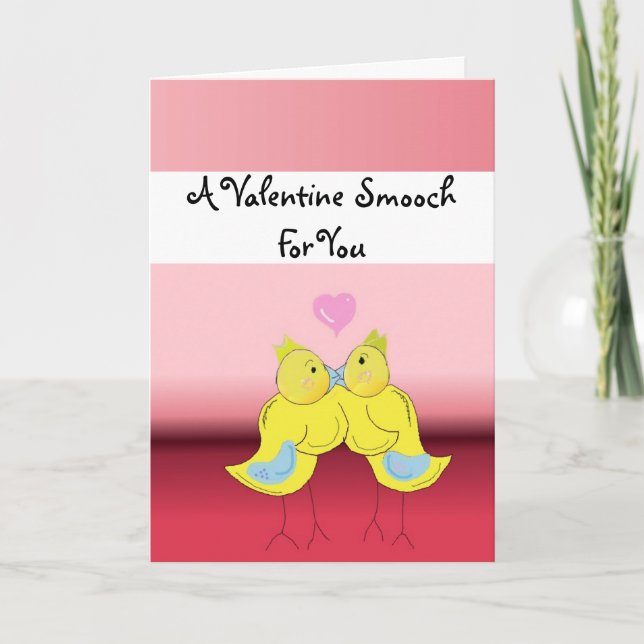 Un Smooch de la tarjeta del día de San Valentín (Anverso)