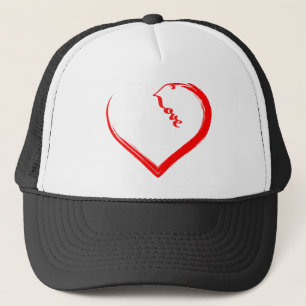 Un Sombrero Camionero De Corazón Agradable